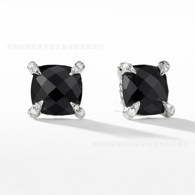 David yurma2n crystal earring studs with diamond