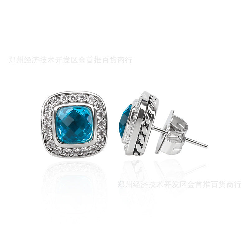 David Yurm2n crystal earring studs