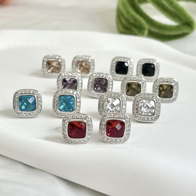 David Yurm2n crystal earring studs
