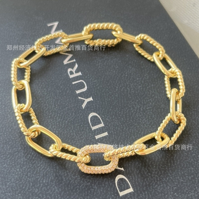 David yurm2n chain bracelet with diamond