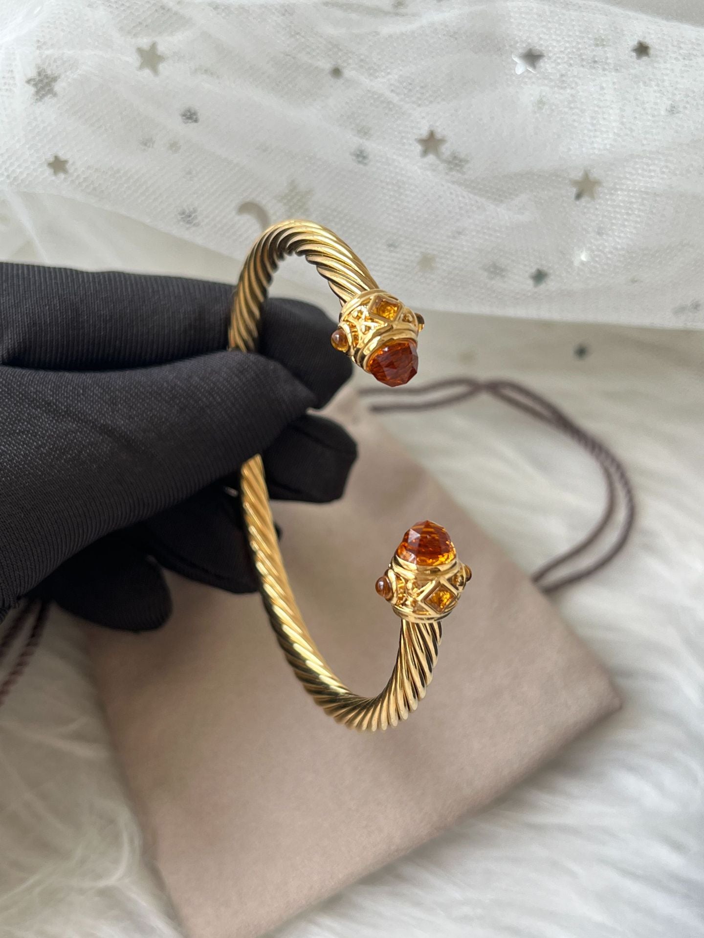 D2vid yurman 5mm bangles with colorful crystal