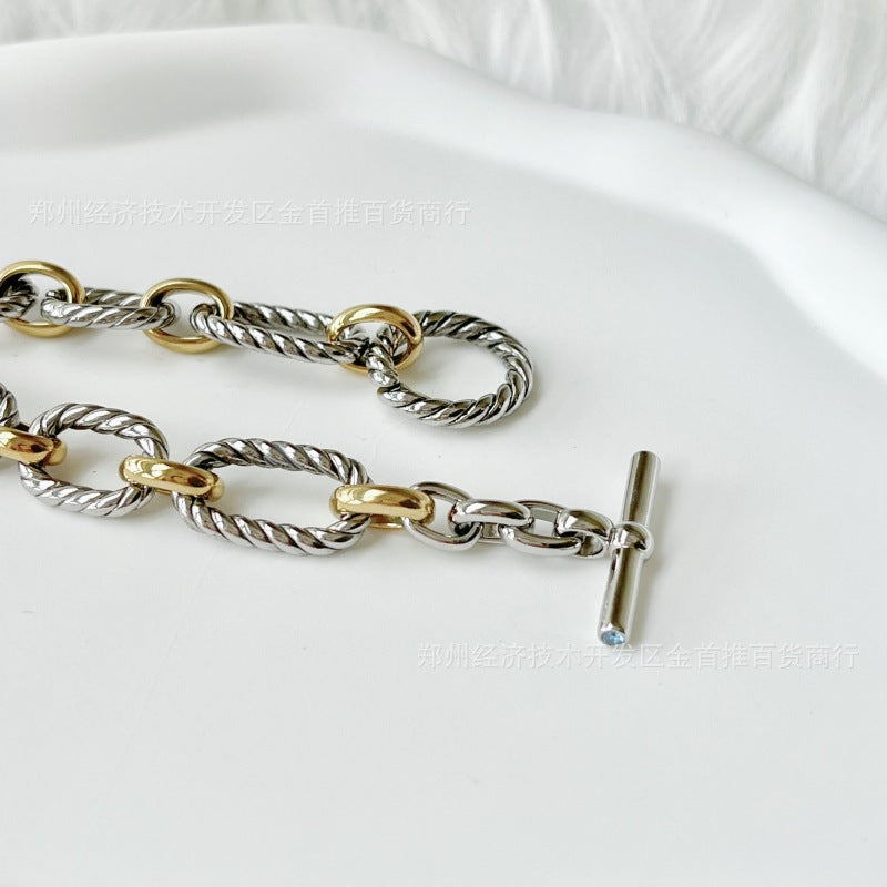David yurm2n chain bracelet 19cm with OT lock