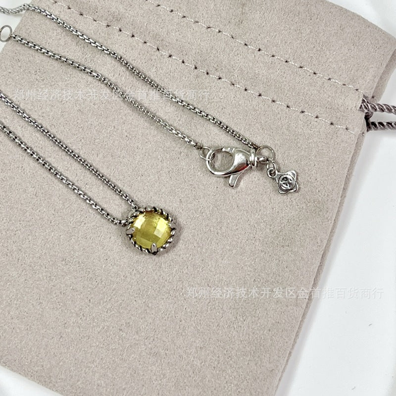 D2vid yurman crystal pendent necklaces