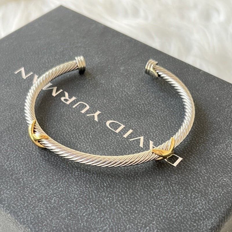 D2vid yurman 4mm bangle with crossing
