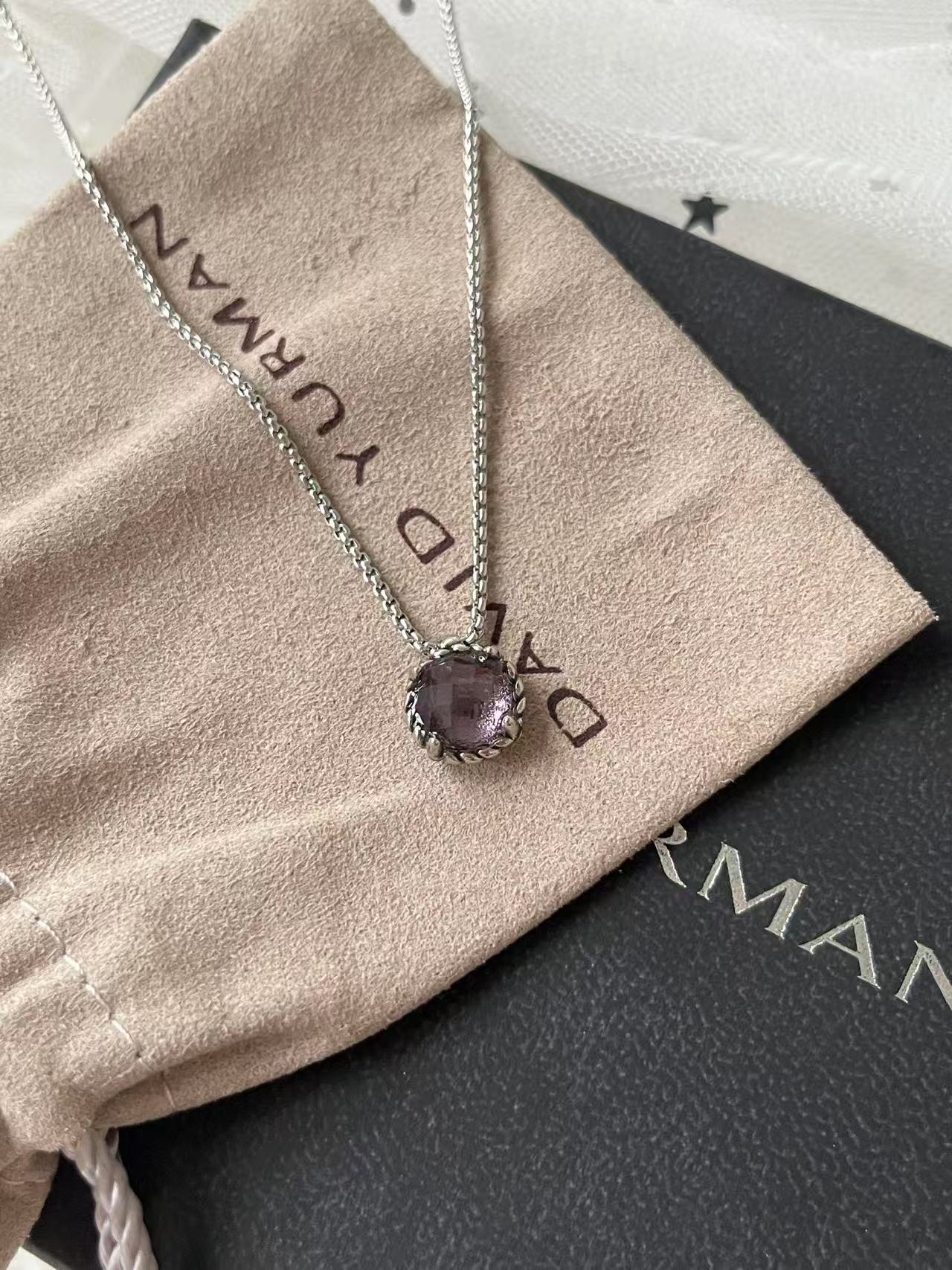 D2vid yurman crystal pendent necklaces