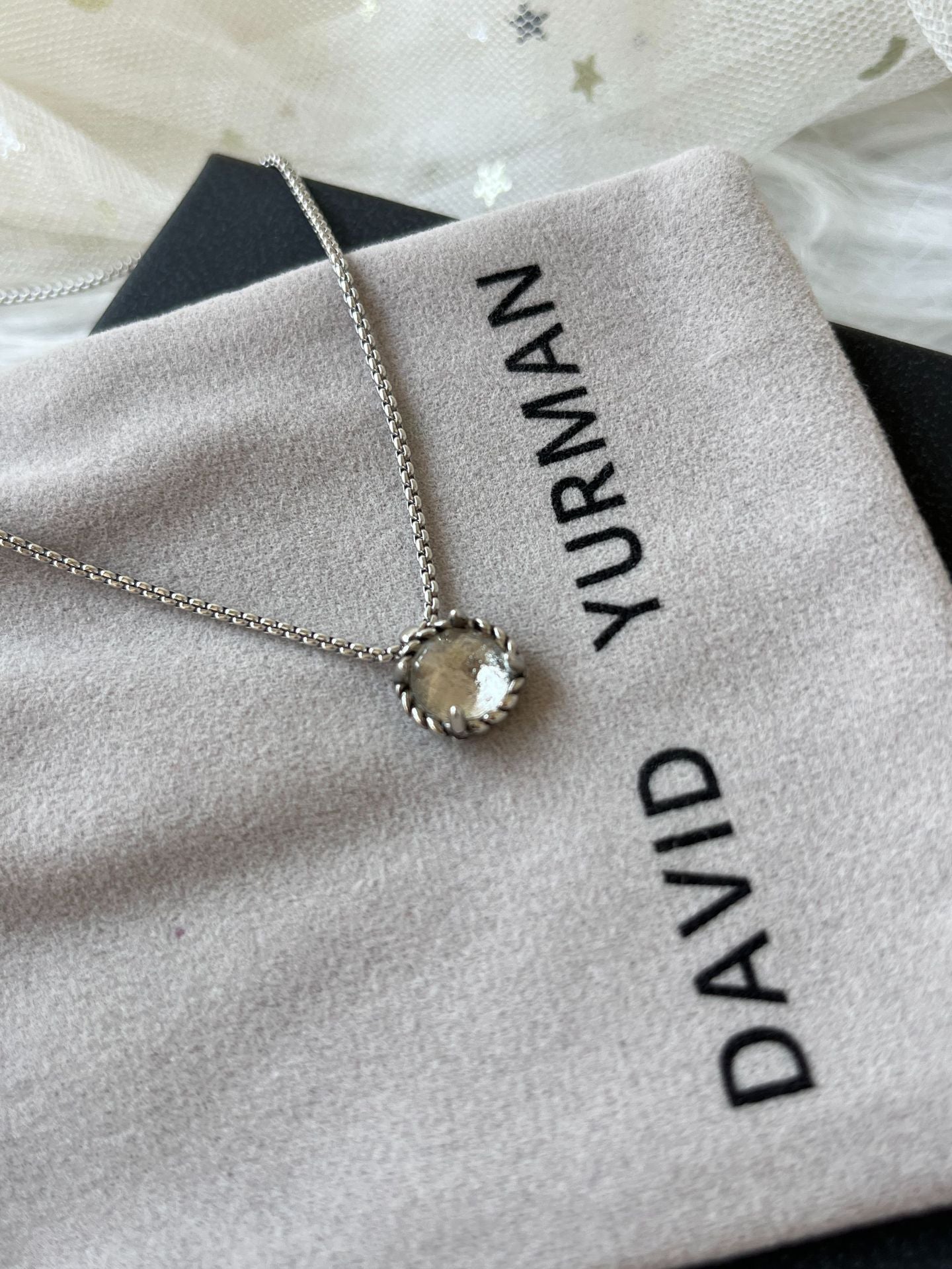 D2vid yurman crystal pendent necklaces