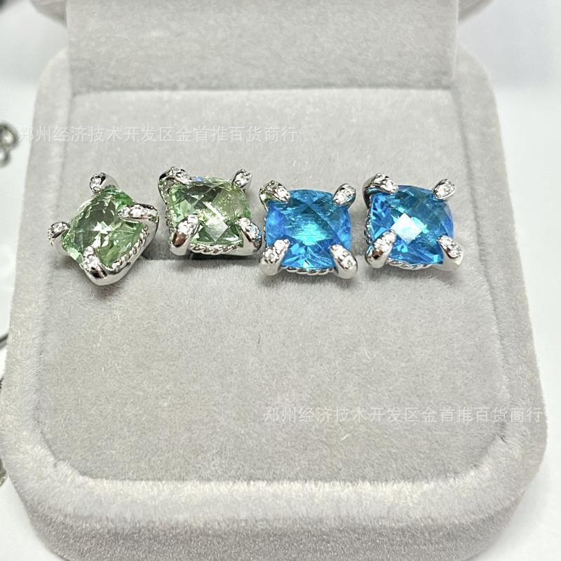 David yurma2n crystal earring studs with diamond