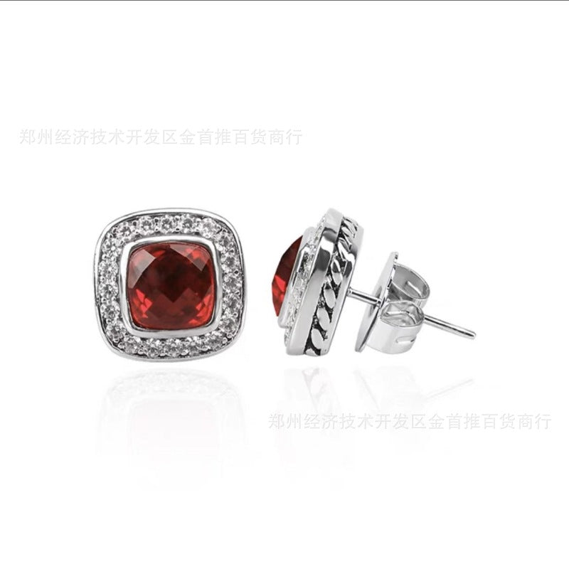 David Yurm2n crystal earring studs