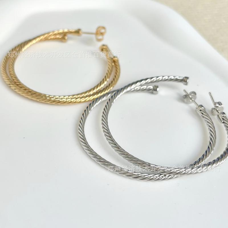 David yurman hoop earrings with 5.8cm diameter