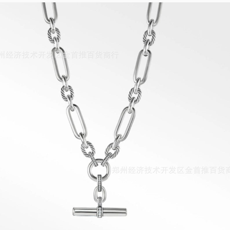 David Yurm2n chain necklace with OT lock