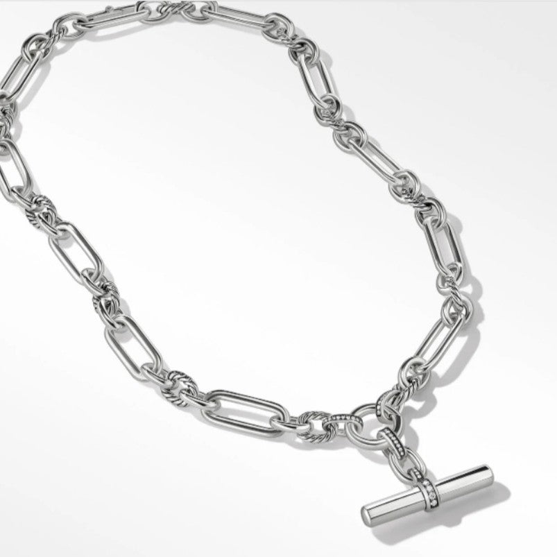 David Yurm2n chain necklace with OT lock