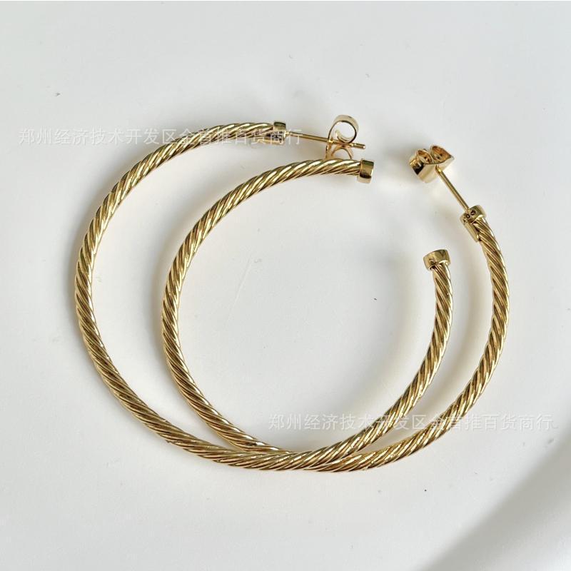 David yurman hoop earrings with 5.8cm diameter