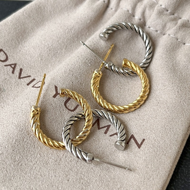 David yurm2n little hoop earrings