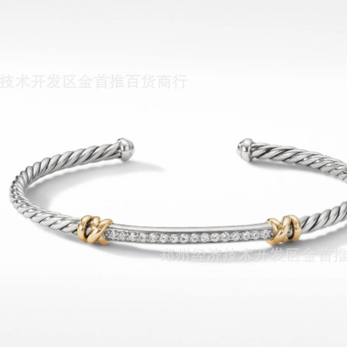 D2vid y bangle with open design