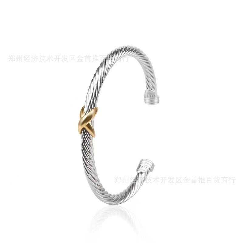 D2vid yurman 4mm bangle with crossing