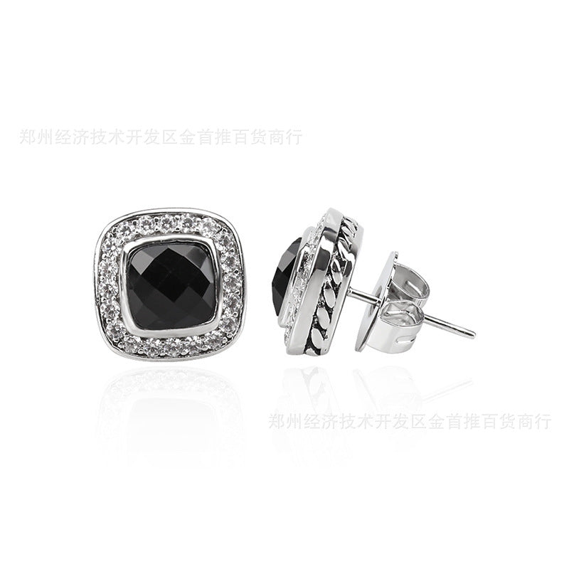 David Yurm2n crystal earring studs