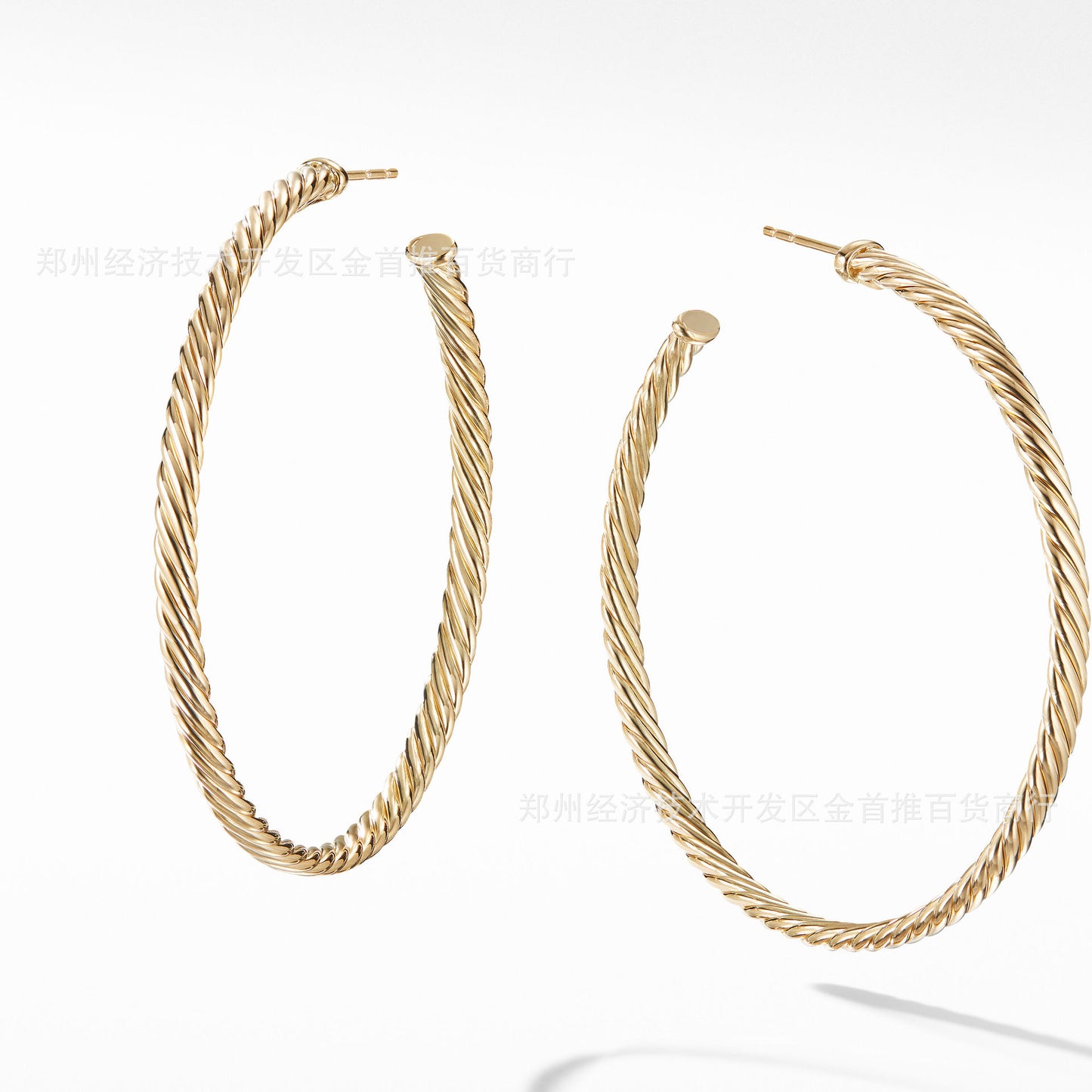 David yurman hoop earrings with 5.8cm diameter