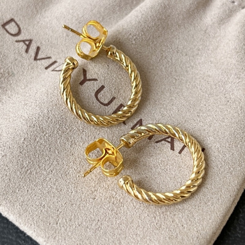 David yurm2n little hoop earrings