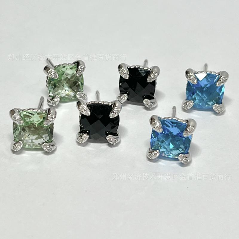 David yurma2n crystal earring studs with diamond