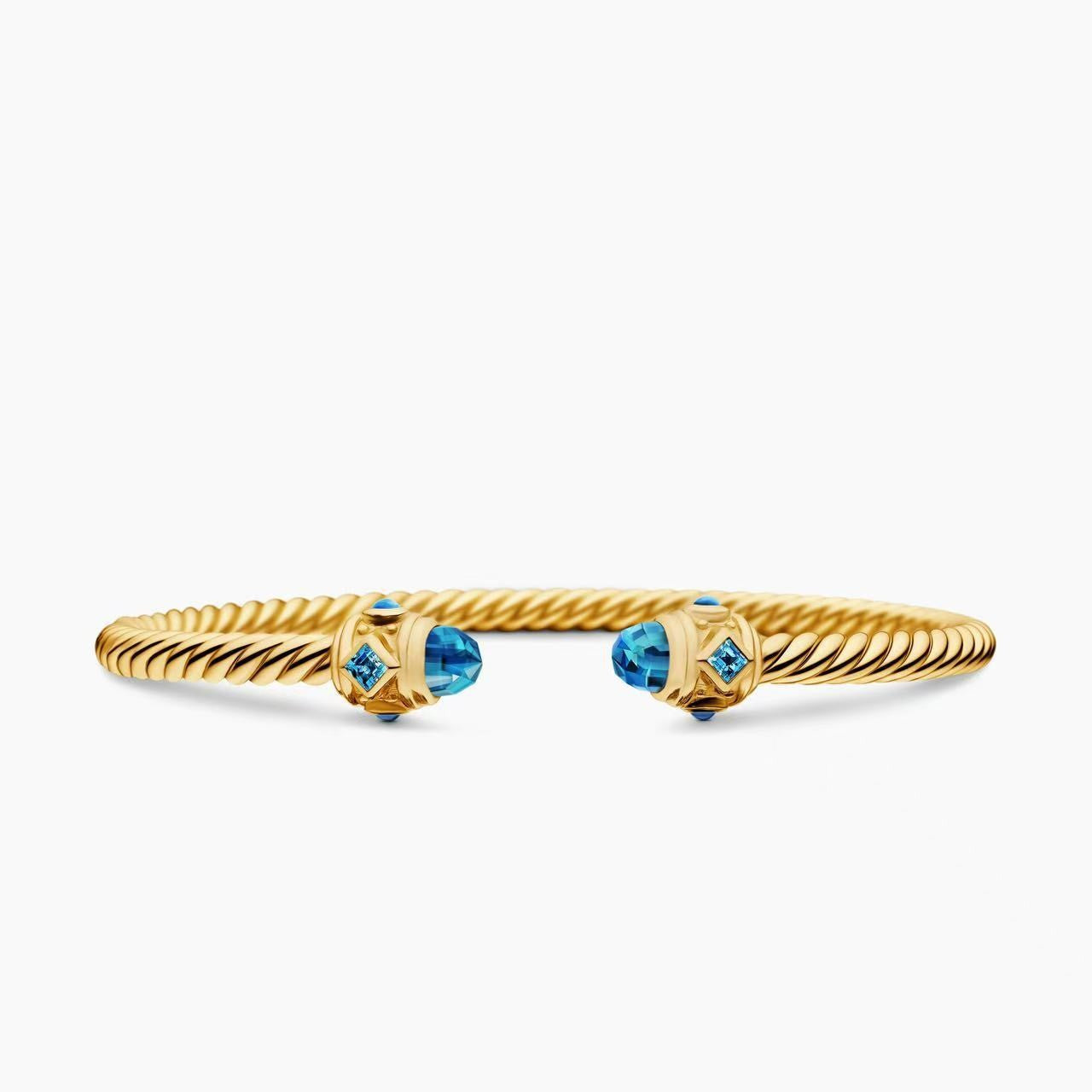 D2vid yurman 5mm bangles with colorful crystal