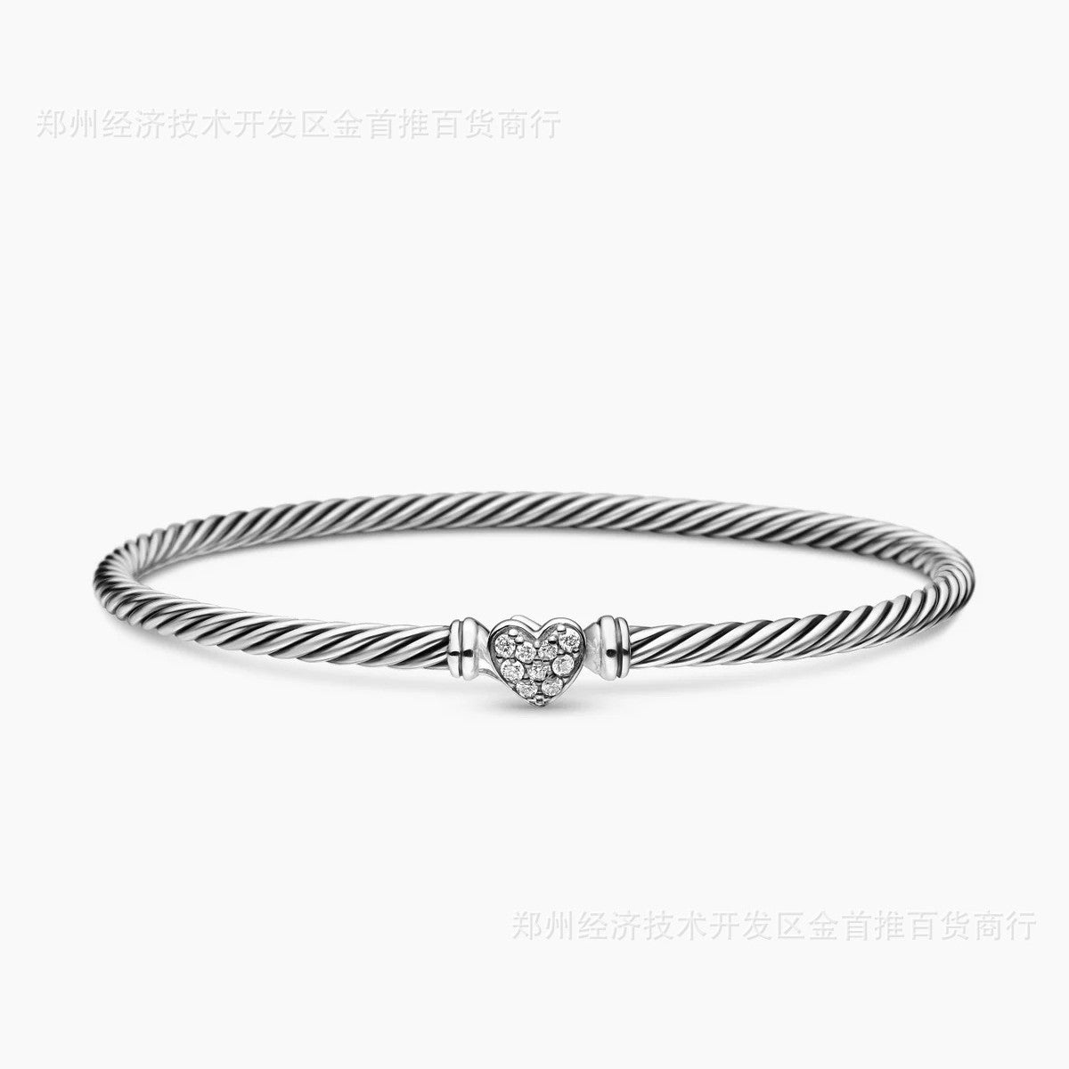 Dav1d yurman 3mm bangles with heart lock