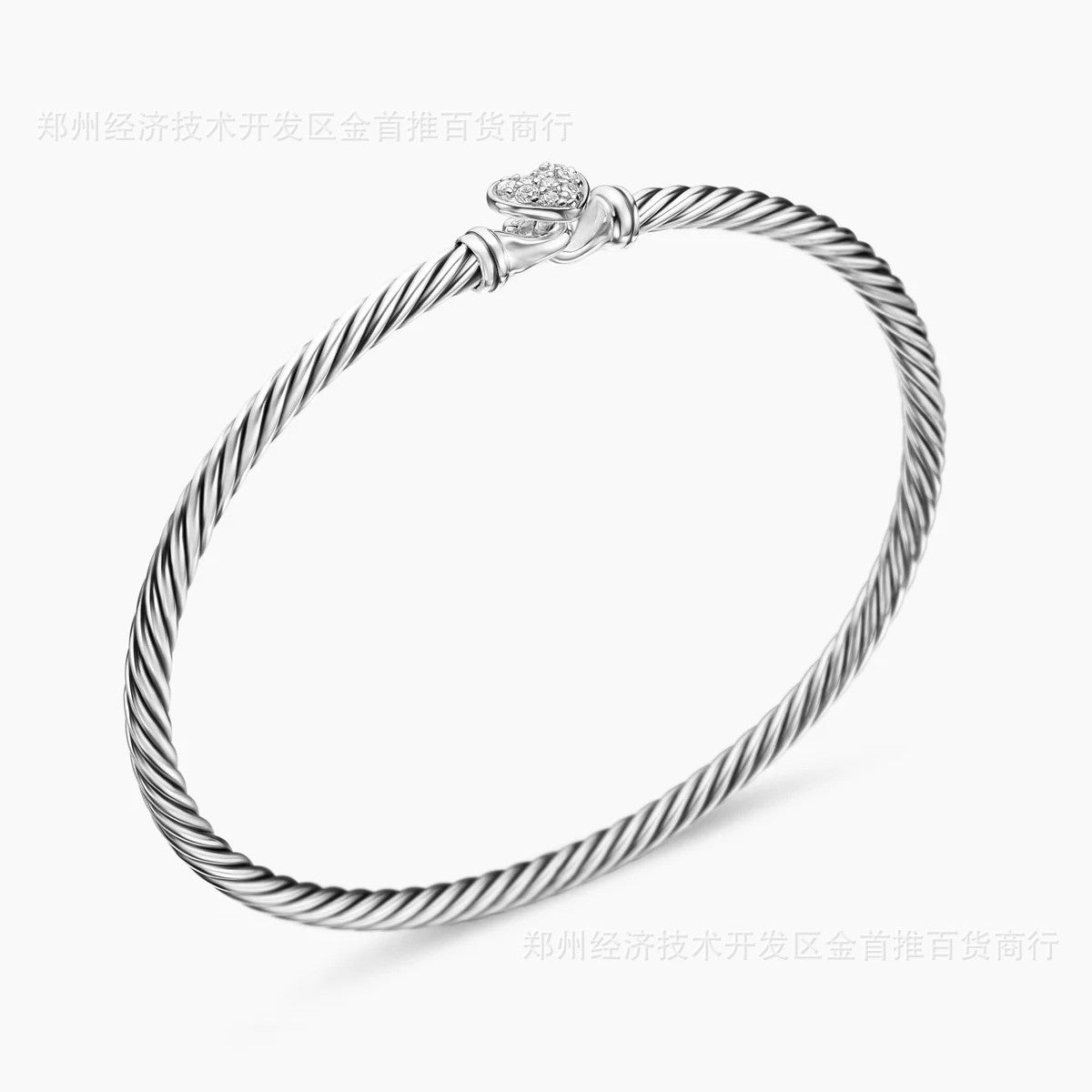 Dav1d yurman 3mm bangles with heart lock