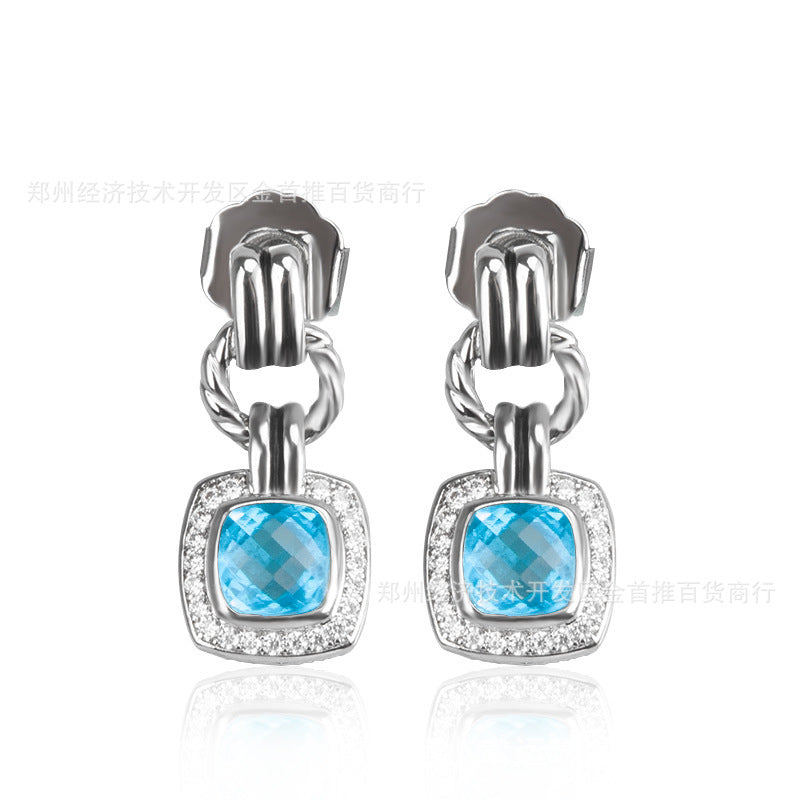 David yurm2n earrings with different crystal